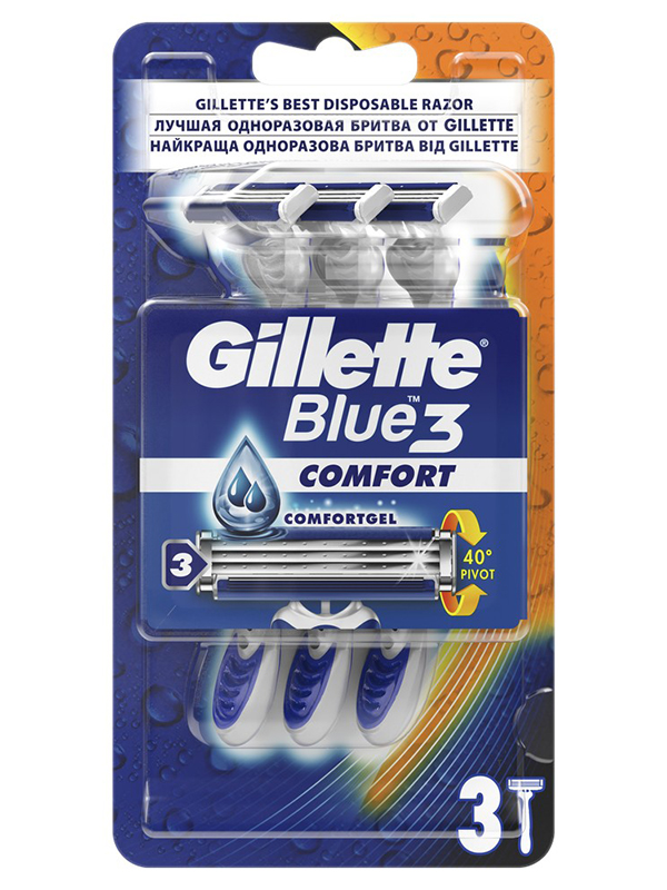 фото Бритва gillette blue3 comfort 3шт