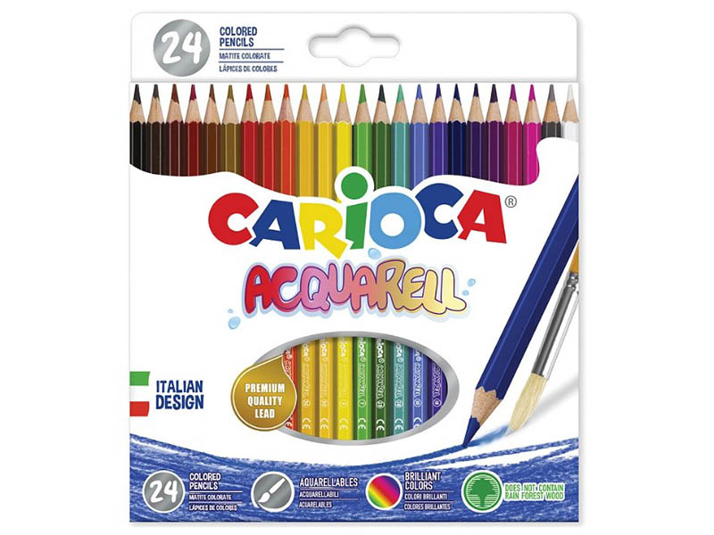 

Карандаши цветные Carioca Acquarell 24 цвета 42858, 42858