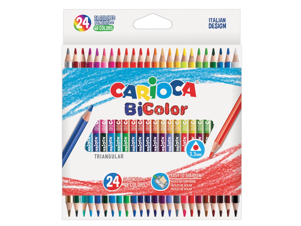 

Карандаши цветные Carioca Bi-Color 48 цветов 43031, 43031