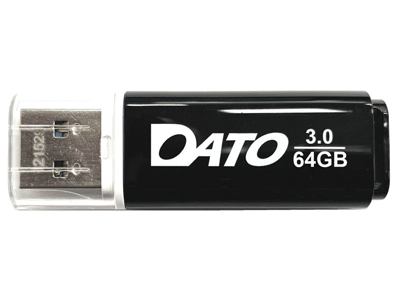 

USB Flash Drive 64Gb - Dato DB8002U3 USB 3.0 Black DB8002U3K-64G, DB8002U3K-64G