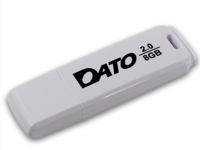 

USB Flash Drive 8Gb - Dato DB8001 USB 2.0 White DB8001W-08G, DB8001W-08G