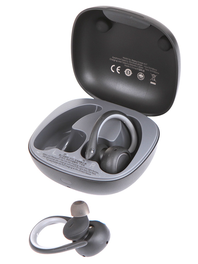 фото Наушники baseus encok true wireless earphones w17 black ngw17-01