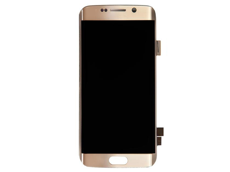 фото Дисплей rocknparts для samsung galaxy s6 edge sm-g925f amoled в сборе с тачскрином gold 509512