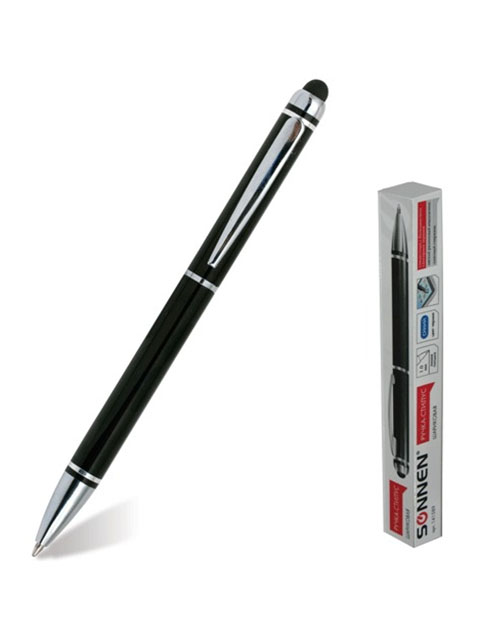 

Ручка-стилус Sonnen 1mm корпус Black, стержень Blue 141589, 141589