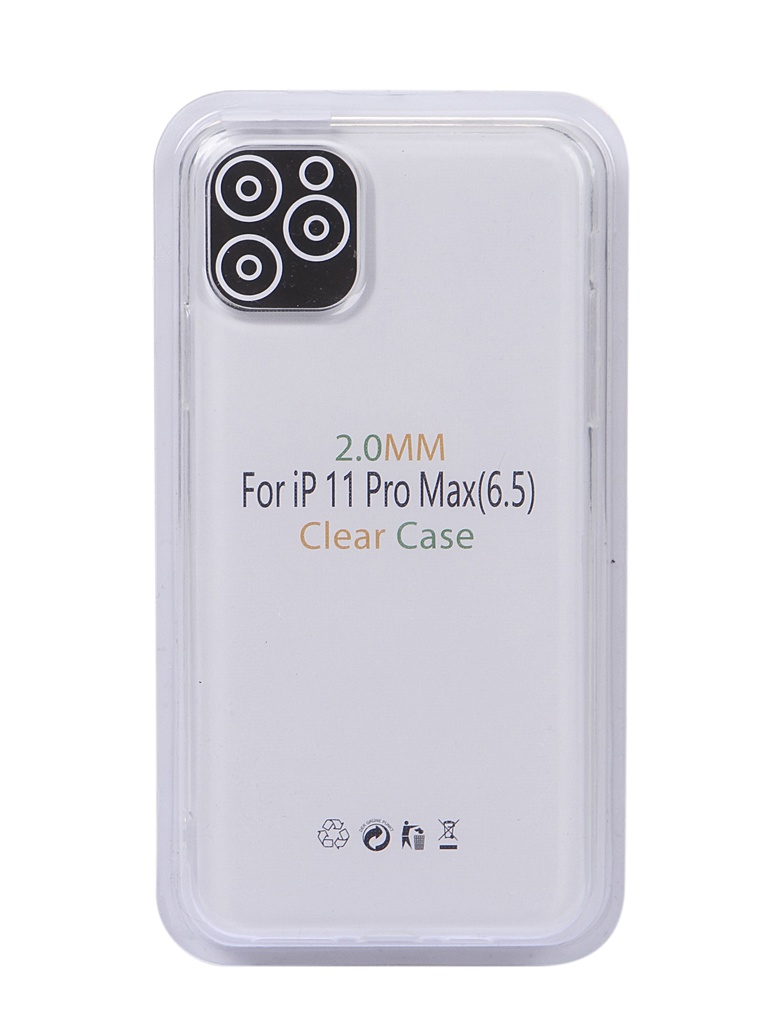 фото Чехол eva для apple iphone 11 pro max tpu 2.0mm transparent tr
