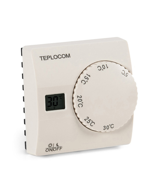 термостат проводной teplocom ts 2aa 8a комнатный белый Термостат Teplocom TS-2AA/8A 911