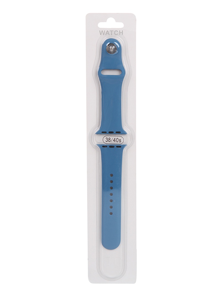 фото Аксессуар ремешок bruno для apple watch 38/40mm silicone s/m blue b20539