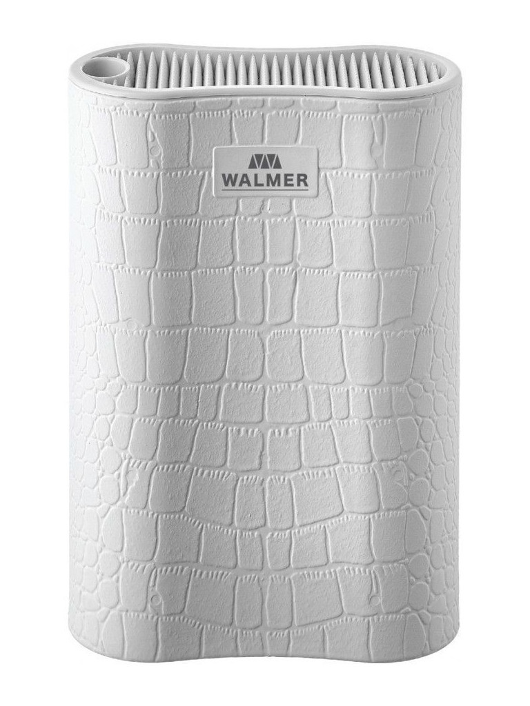 фото Подставка для ножей walmer овальная white leather w08002305
