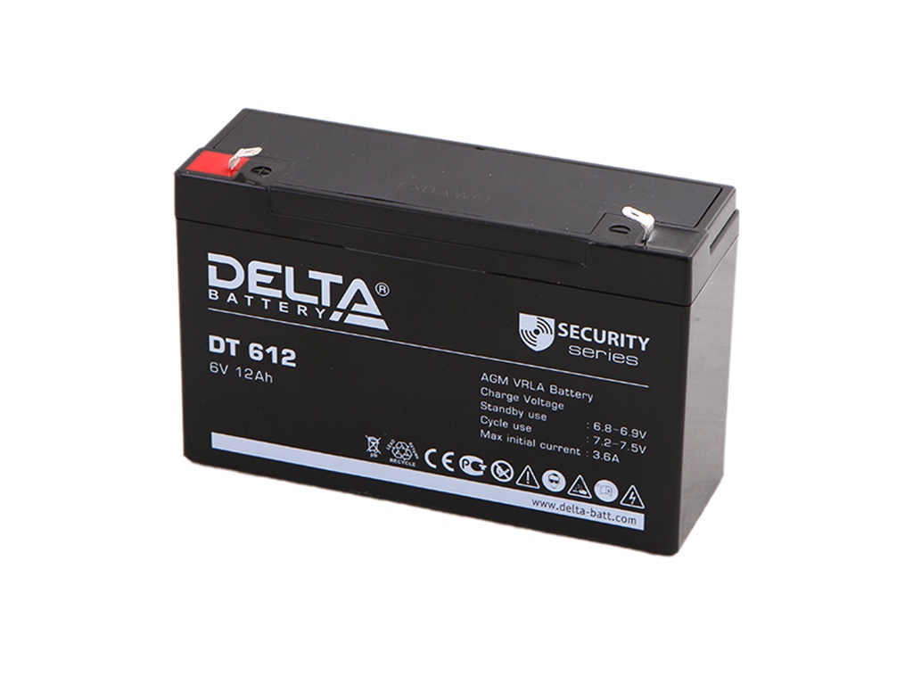 фото Аккумулятор для ибп delta dt-612 6v 12ah