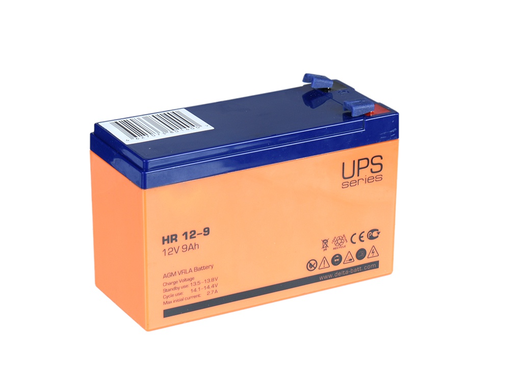 Аккумулятор для ИБП Delta Battery HR 12-9 12V 9Ah delta battery dt 6012 6v 1 2ah