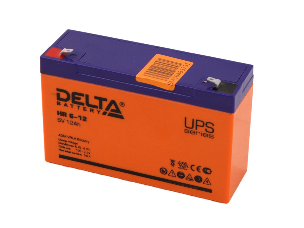 Аккумулятор для ИБП Delta Battery HR 6-12 6V 12Ah