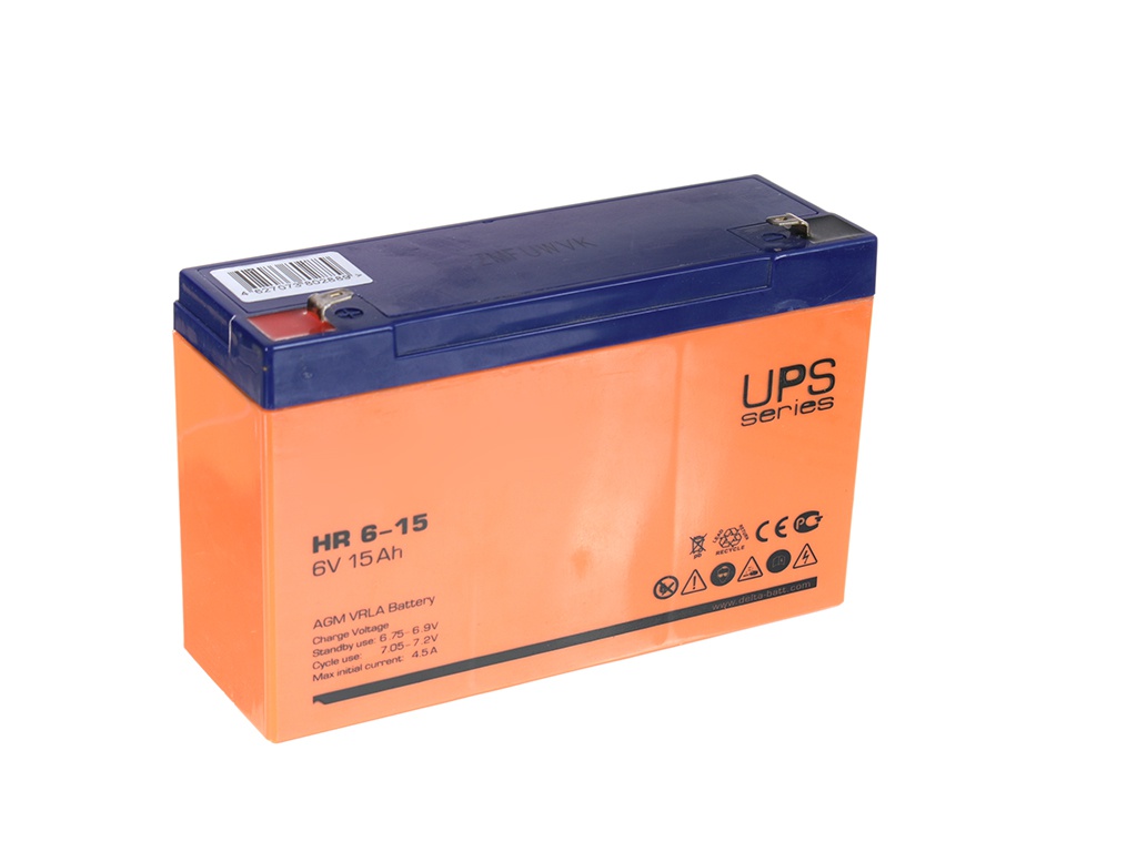 Аккумулятор для ИБП Delta Battery HR 6-15 6V 15Ah