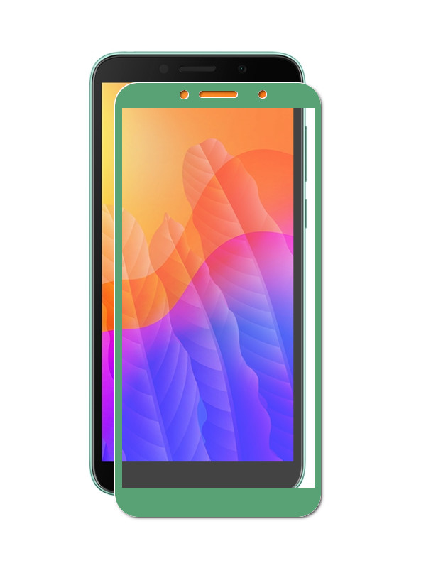 фото Защитное стекло luxcase для honor 9s/7s/huawei y5p 2.5d full glue green frame 78349