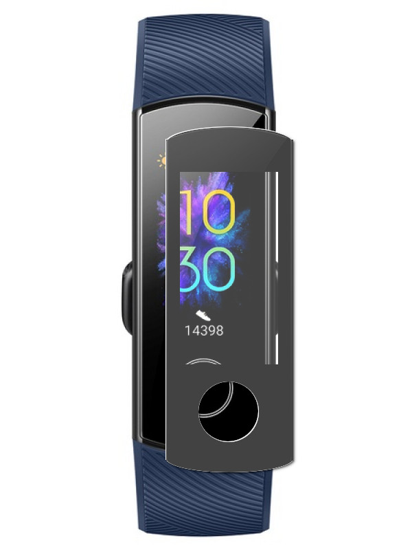 фото Aксессуар защитное стекло luxcase для huawei honor band 5 3d pmma black frame 89374