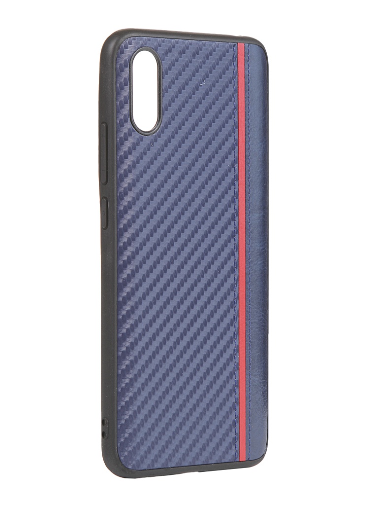 фото Чехол g-case для xiaomi redmi 9a carbon dark blue gg-1278