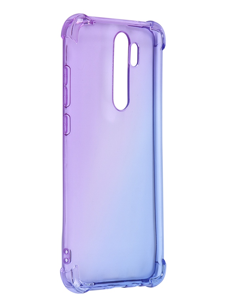 фото Чехол brosco для xiaomi redmi note 8 pro tpu purple-blue xm-rn8p-hard-tpu-violet-blue