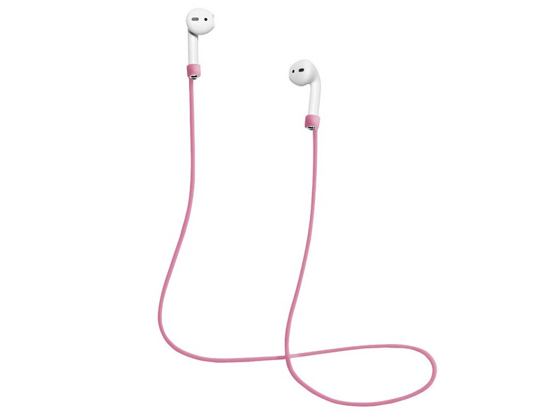 

Силиконовый шнурок Krutoff для AirPods Pink 09712, 09712