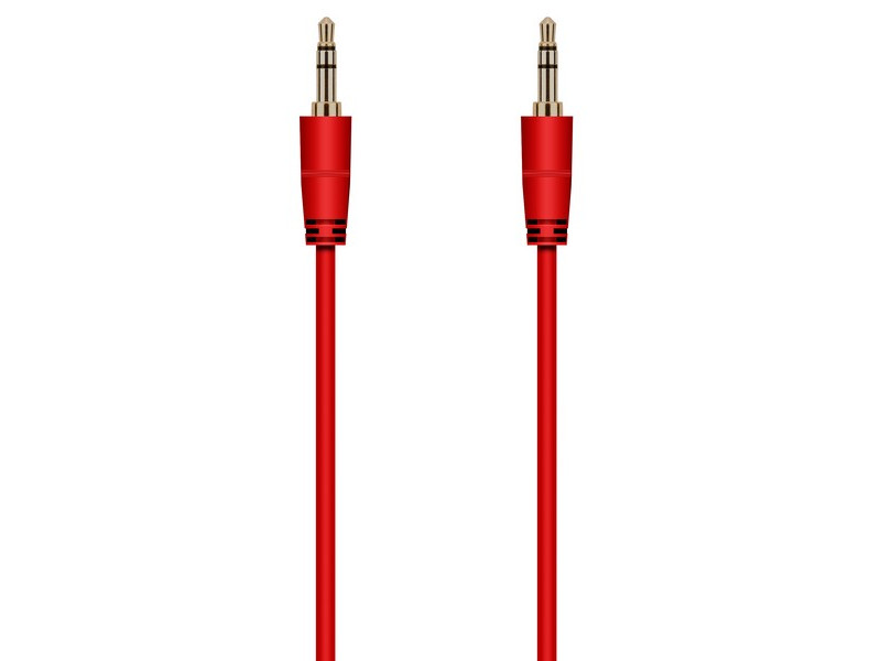 фото Аксессуар krutoff aux mini jack 3.5mm 1m red 15140