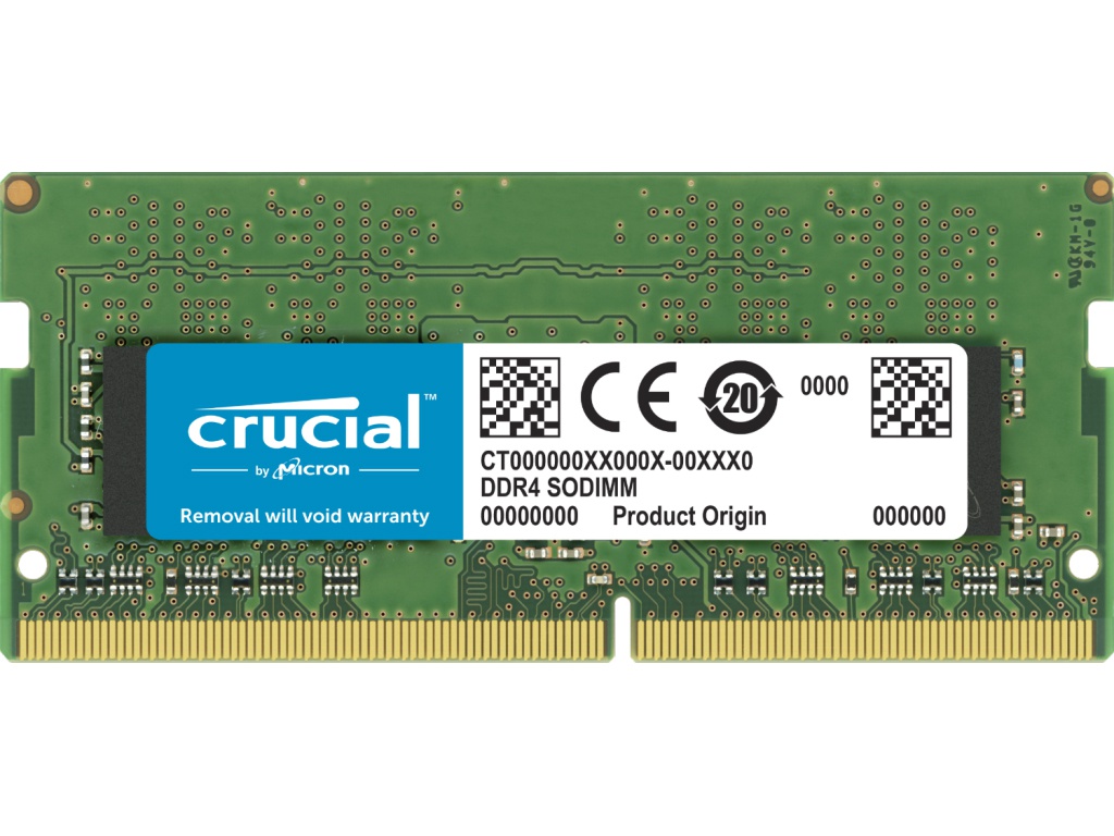 фото Модуль памяти crucial ddr4 so-dimm 3200mhz pc25600 cl22 - 32gb ct32g4sfd832a