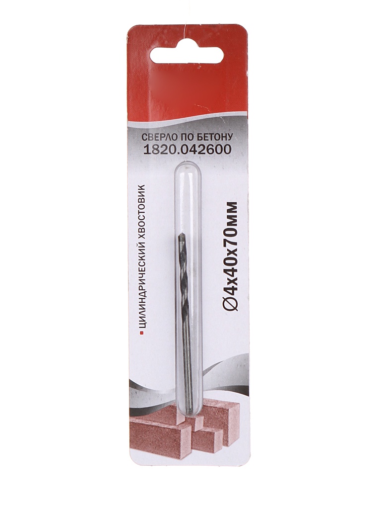

Сверло Elitech по бетону 4x40x70mm 1820.042600, 1820.042600