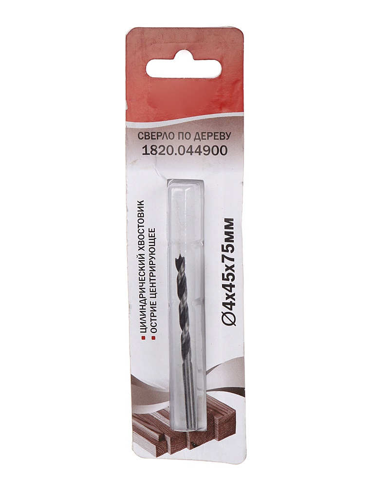 

Сверло Elitech по дереву 4x45x75mm 1820.044900, 1820.044900