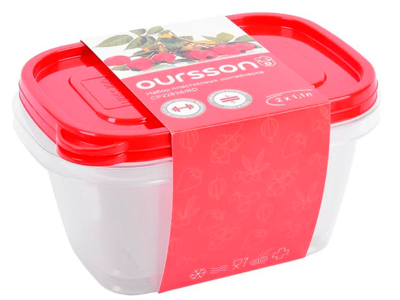 

Oursson 1.1L 2шт CP2283S/RD, CP2283S/RD