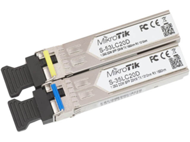 фото Пара оптических модулей mikrotik s-3553lc20d