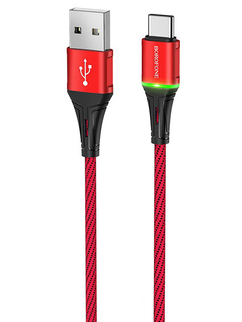 фото Аксессуар borofone bu25 glory usb - type-c 3а red ут000021817