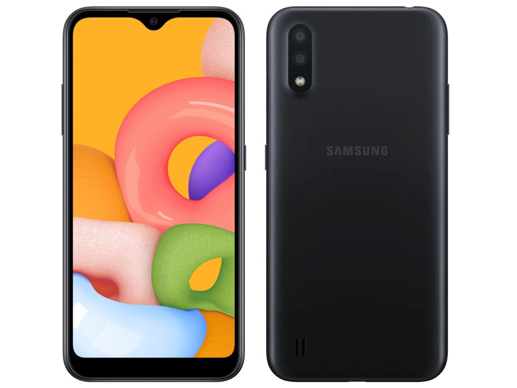 фото Сотовый телефон samsung sm-a015f galaxy a01 2gb/16gb black & wireless headphones выгодный набор + серт. 200р!!!