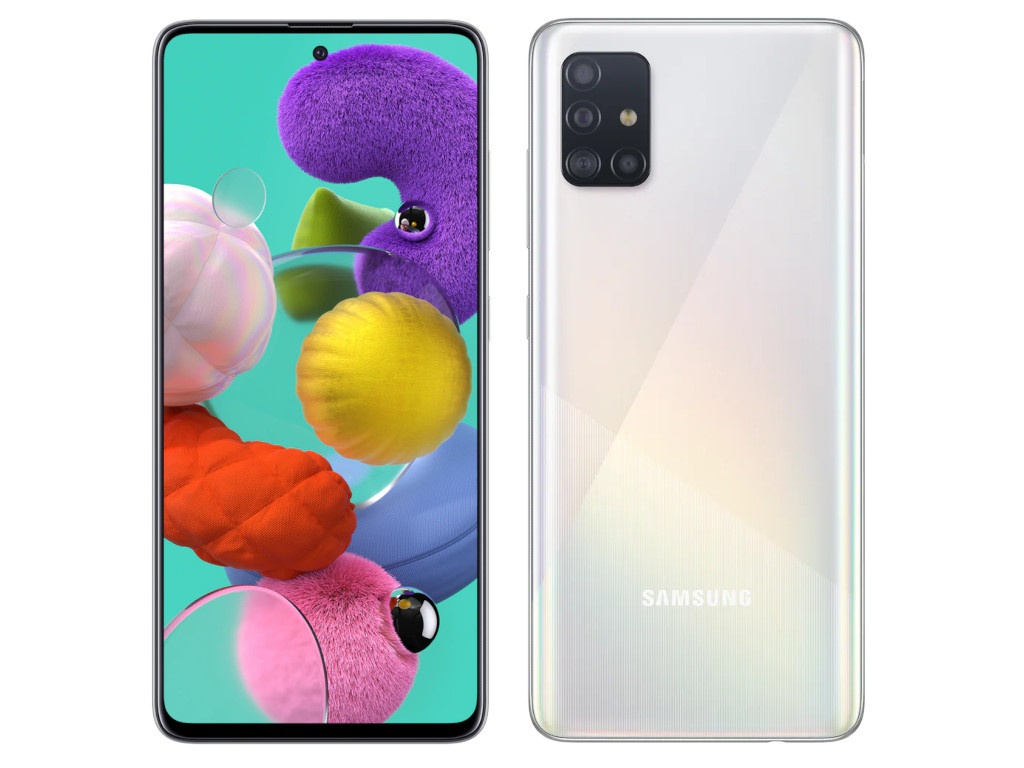 фото Сотовый телефон samsung sm-a515f galaxy a51 4gb/64gb white & wireless headphones выгодный набор + серт. 200р!!!