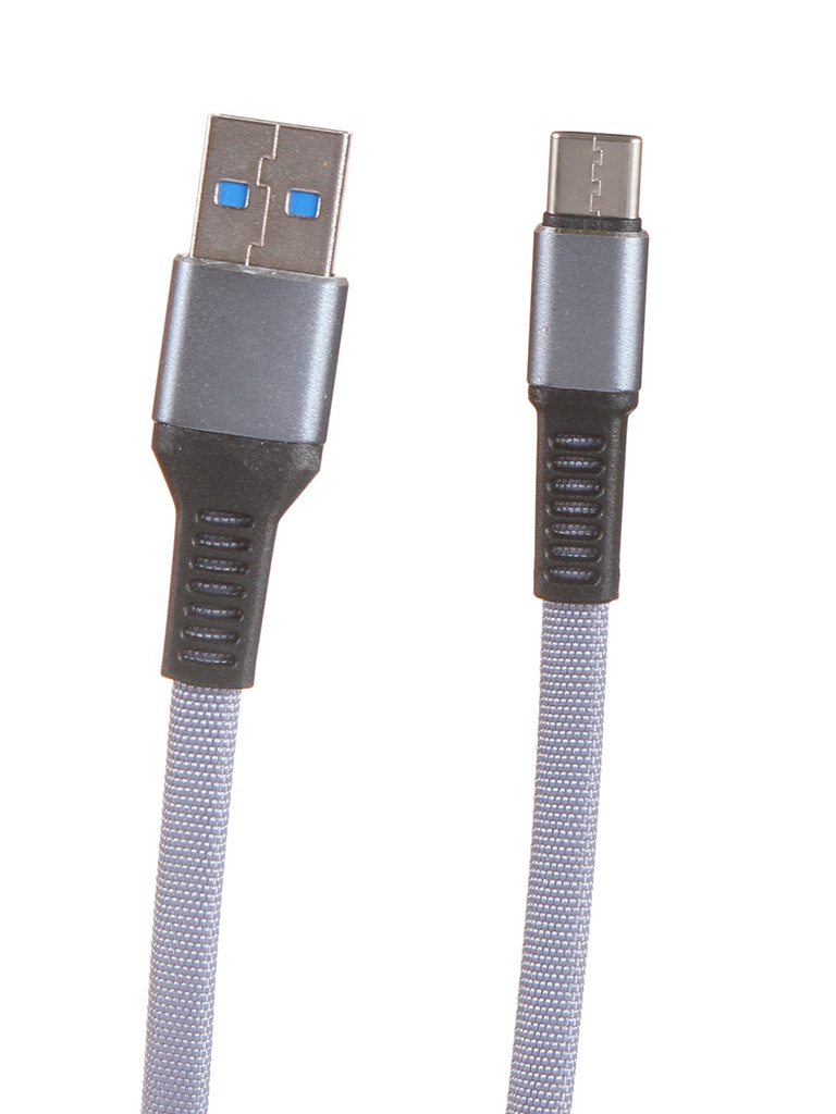 фото Аксессуар maverick textile & metall c3 usb - usb type-c 1.2m grey пselaep1822