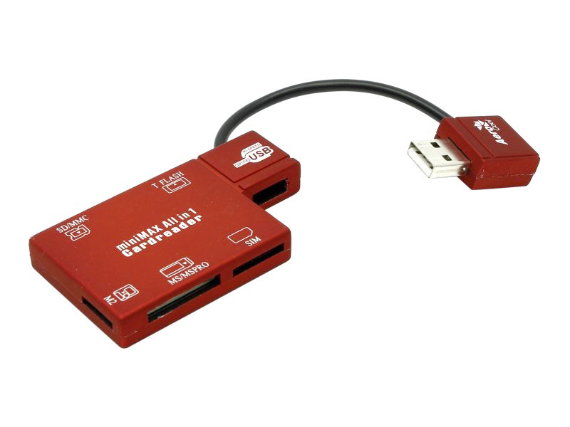 

Карт-ридер AeroCool 49 in 1 SD/MMC/M2/MS/MS Pro/T-F/SIM АТ-819, АТ 819
