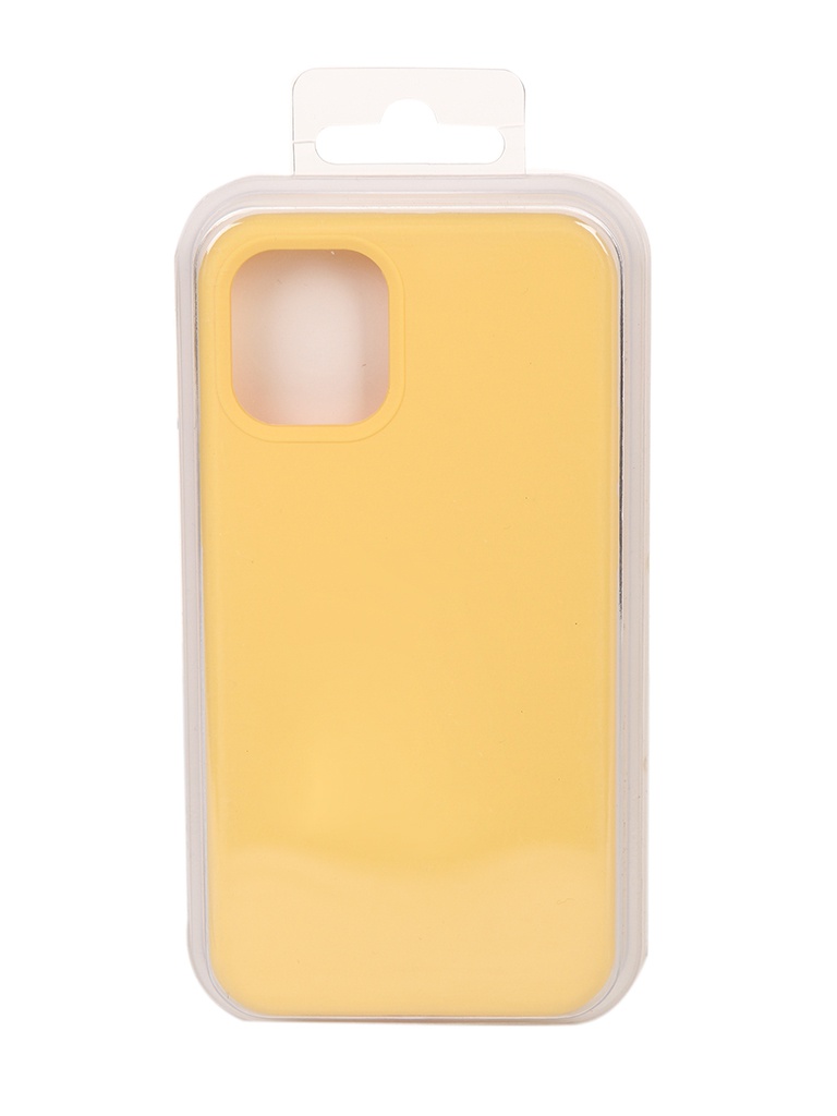 фото Чехол innovation для apple iphone 12 silicone case yellow 18013