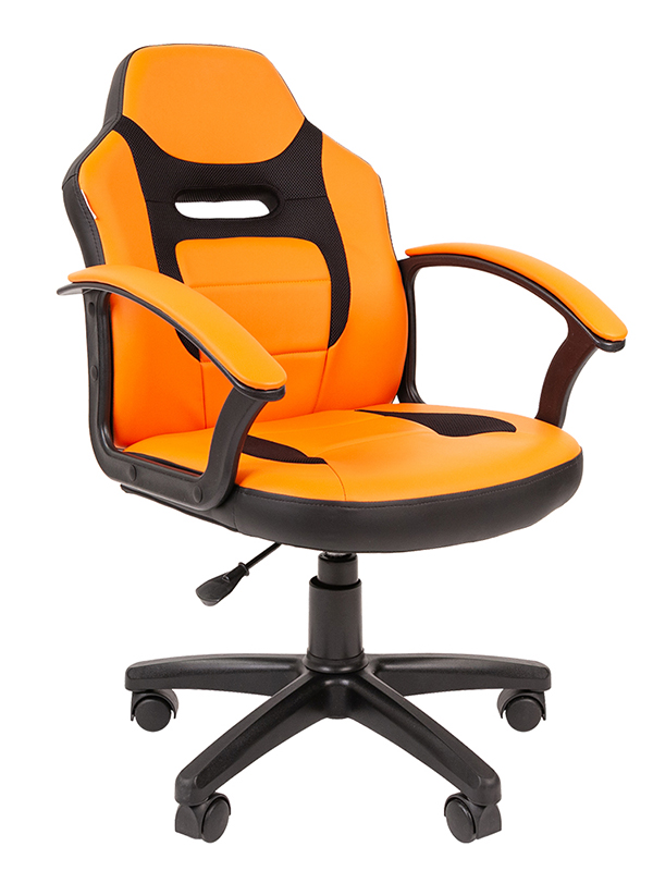 Компьютерное кресло Chairman Kids 110 Экопремиум Black-Orange 7049365