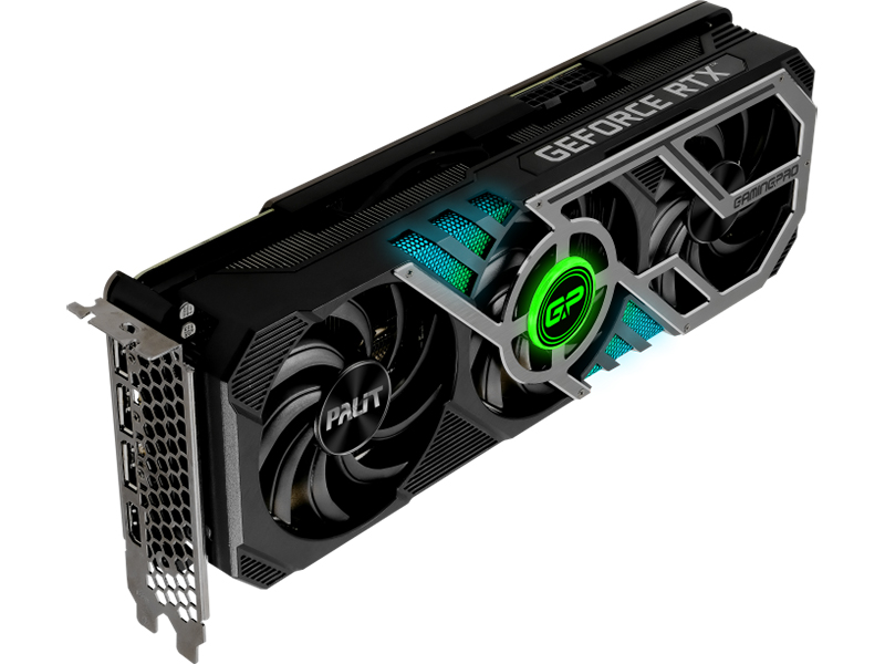 фото Видеокарта palit geforce rtx 3080 gamingpro 10g / v1 lhr 1440mhz pci-e 10240mb 19000mhz 320 bit hdmi 3xdp ned3080019ia-132aa