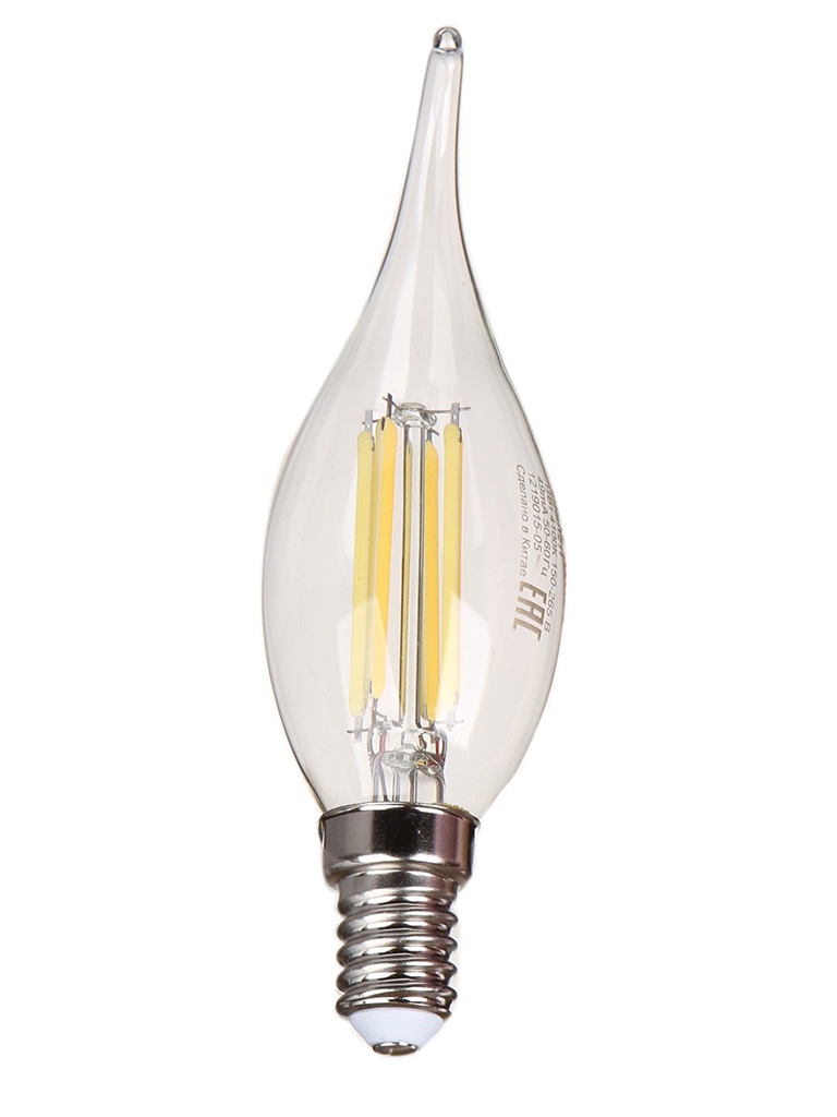 

Лампочка Gauss Свеча на ветру Black Filament LED Candle Tailed E14 11W 4100K 104801211, 104801211
