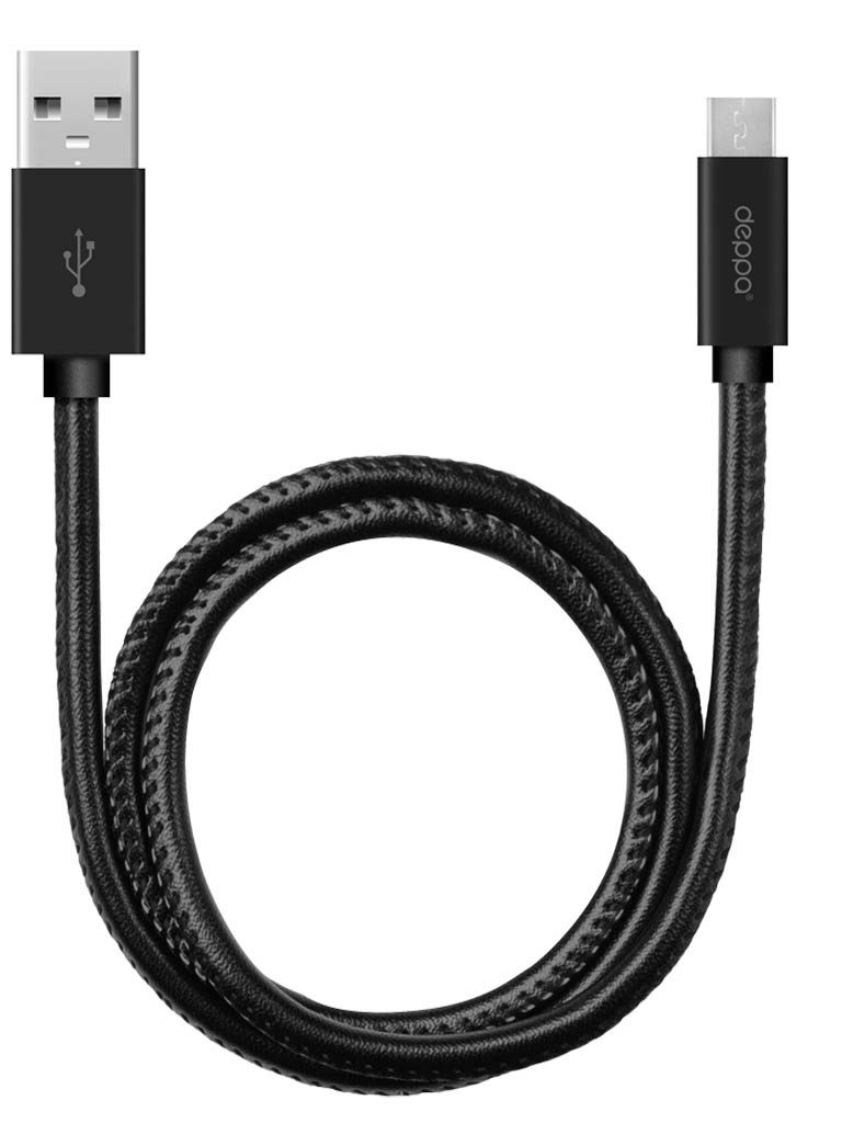 фото Аксессуар deppa usb - microusb 1.2m black 72268