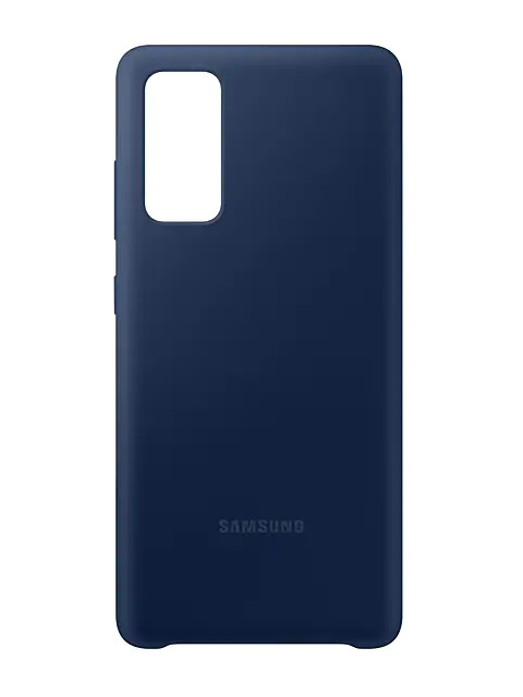 фото Чехол для samsung galaxy s20 fe silicone cover dark blue ef-pg780tnegru