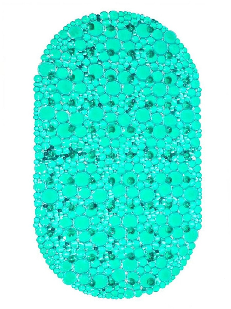 фото Коврик bath plus 67x38cm turquoise 6-104