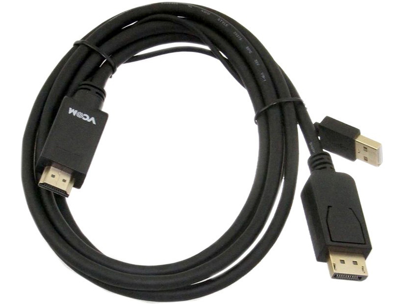 фото Аксессуар vcom hdmi/m + usb - dp/m 1.8m cg599c-1.8m