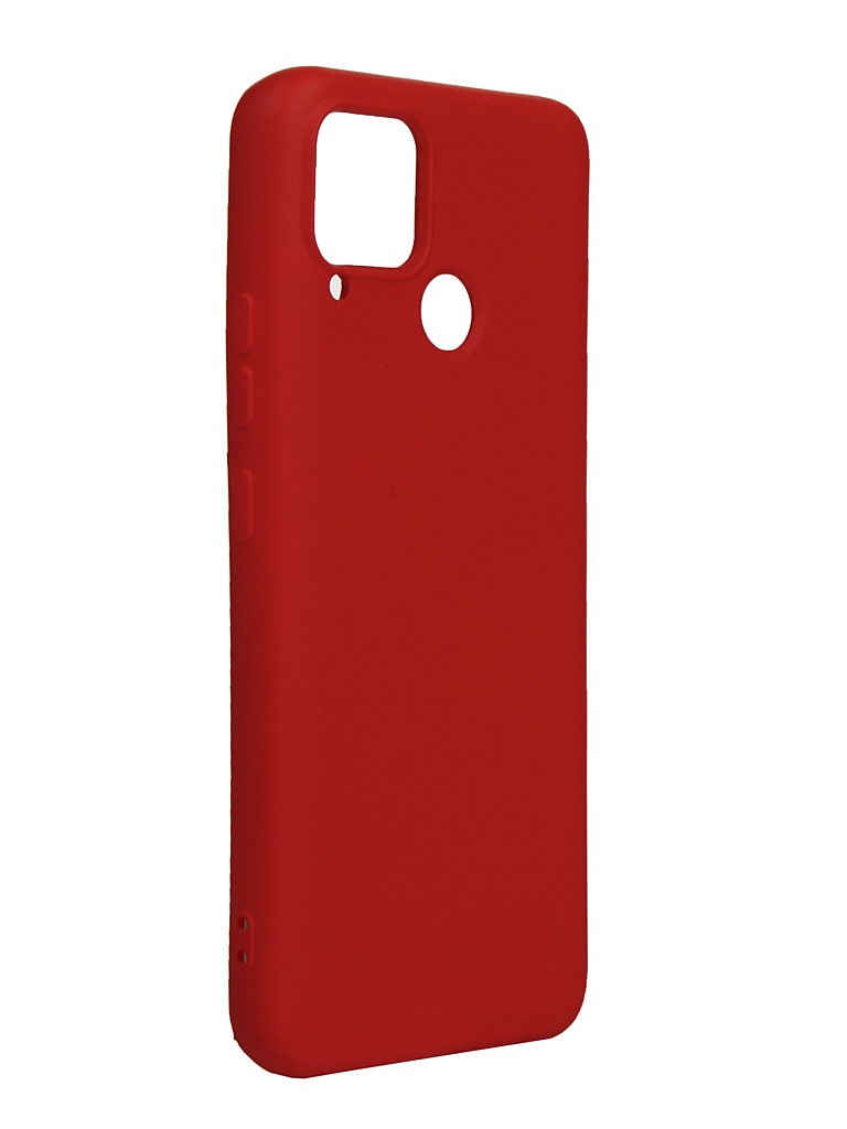 

Чехол с микрофиброй DF для Realme C15 Silicone Red rmOriginal-06, rmOriginal-06