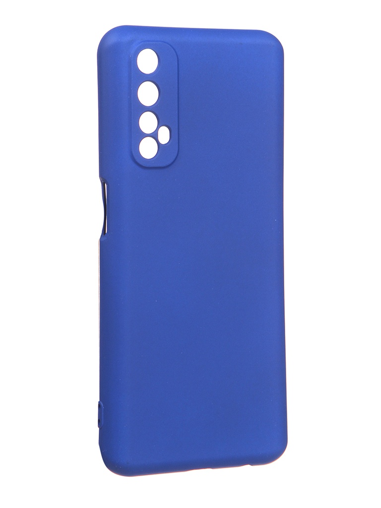 

Чехол с микрофиброй DF для Realme 7 Silicone Blue rmOriginal-08, rmOriginal-08