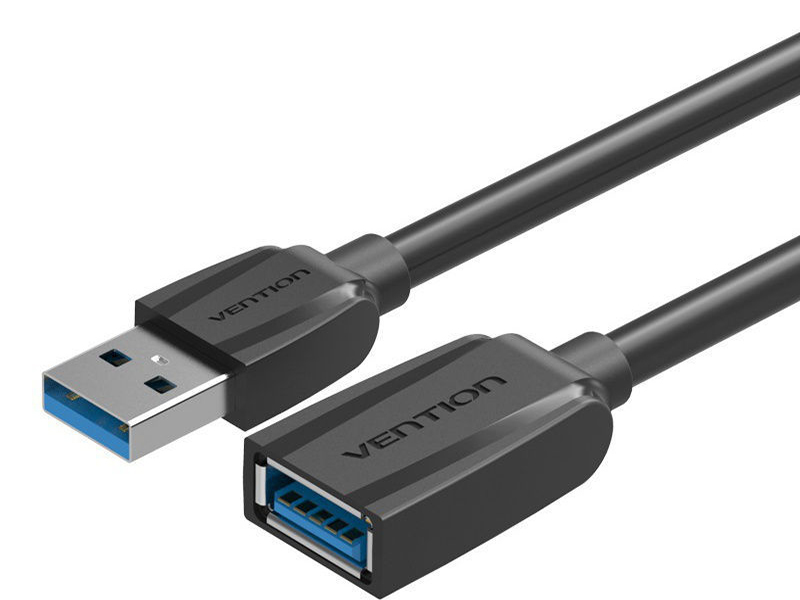  Vention USB 3.0 AM - AF 3.0m Black Edition VAS-A45-B300