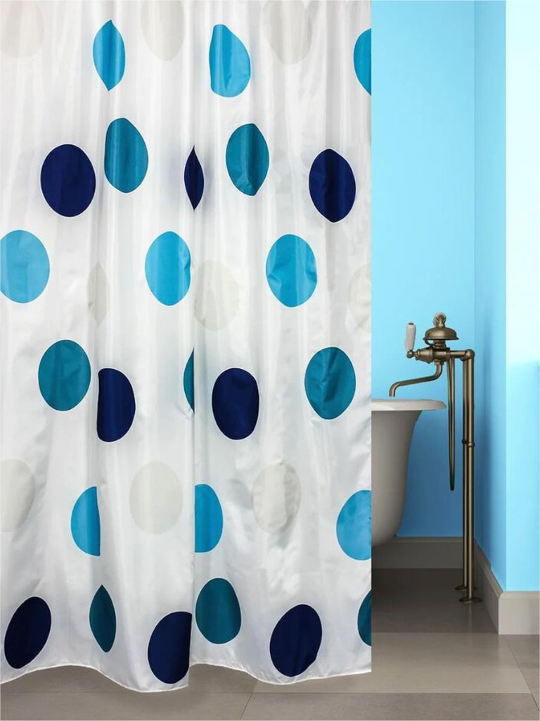 

Шторка Bath Plus Fancy Dots 180x180cm Blue ch-21285, Fancy Dots