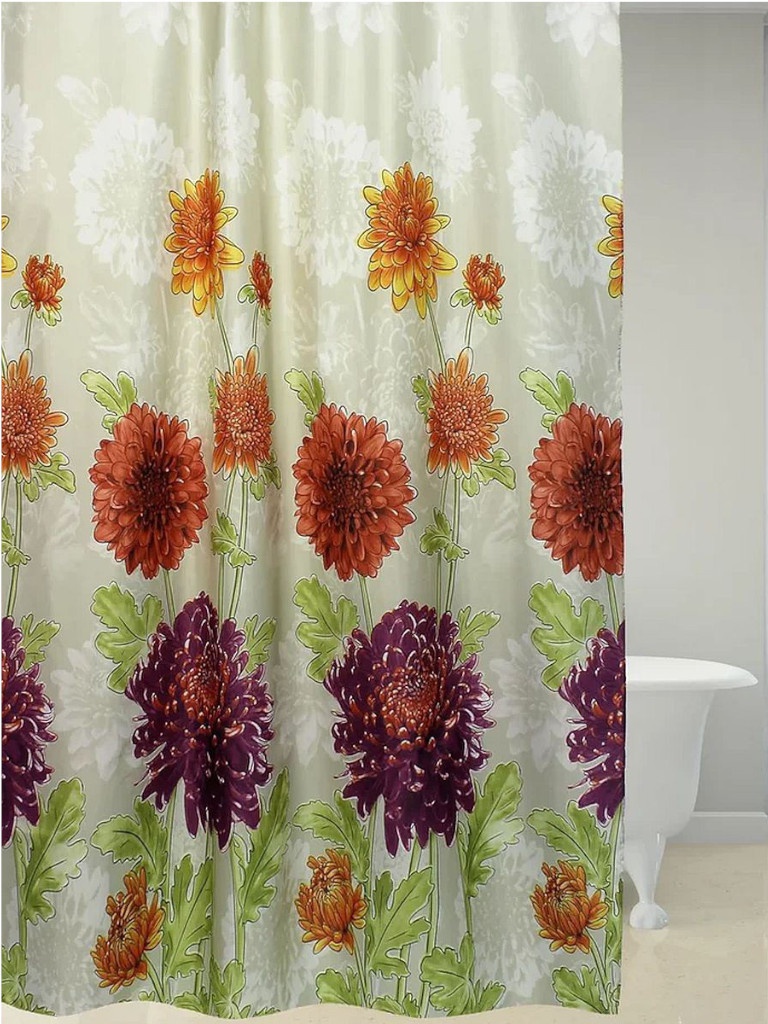 

Шторка Bath Plus Autumn Chrysanthem 180x180cm ch-21268, Autumn Chrysanthem