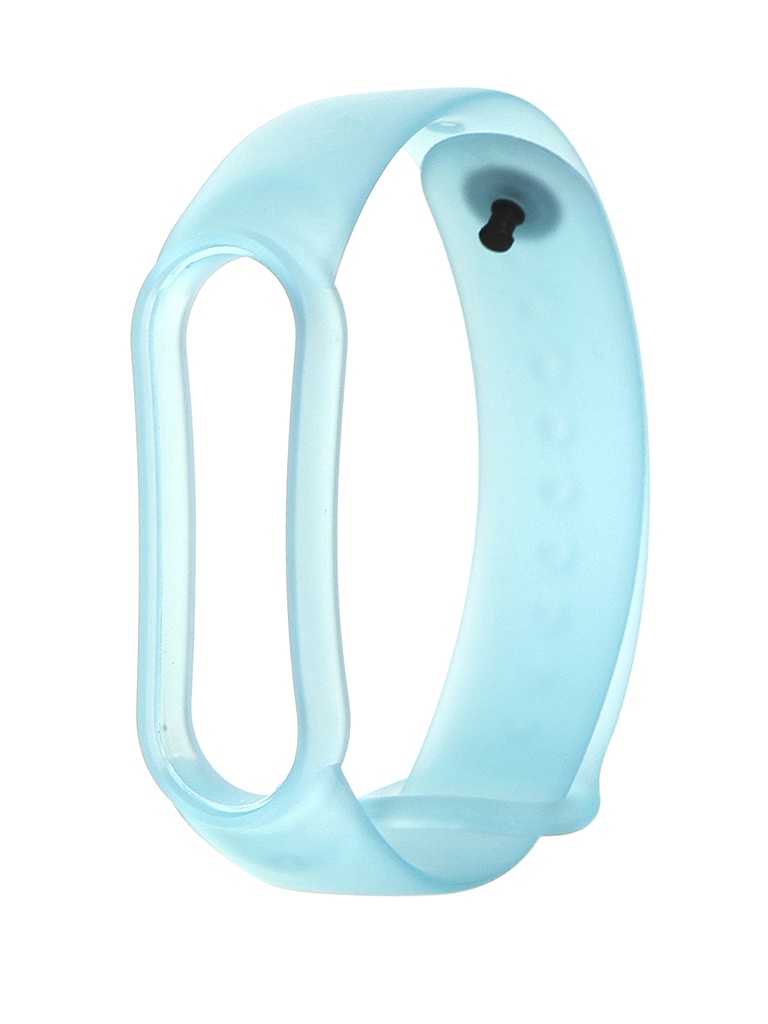 фото Aксессуар ремешок red line для xiaomi mi band 5 silicone transparent-light blue ут000022689