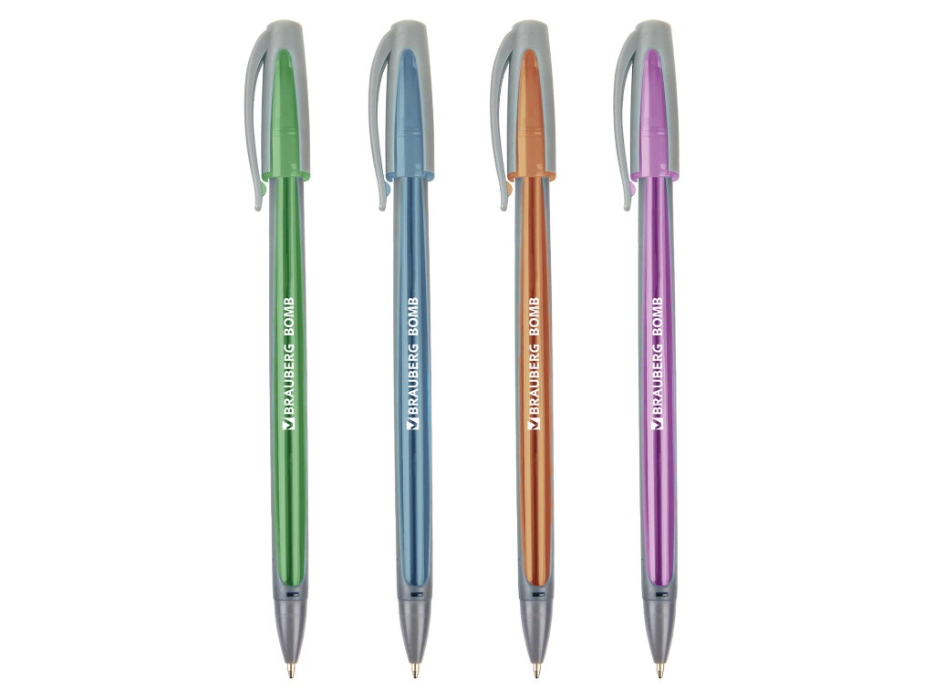 

Ручка шариковая Brauberg Bomb GT Metallic стержень Blue 143348, 143348