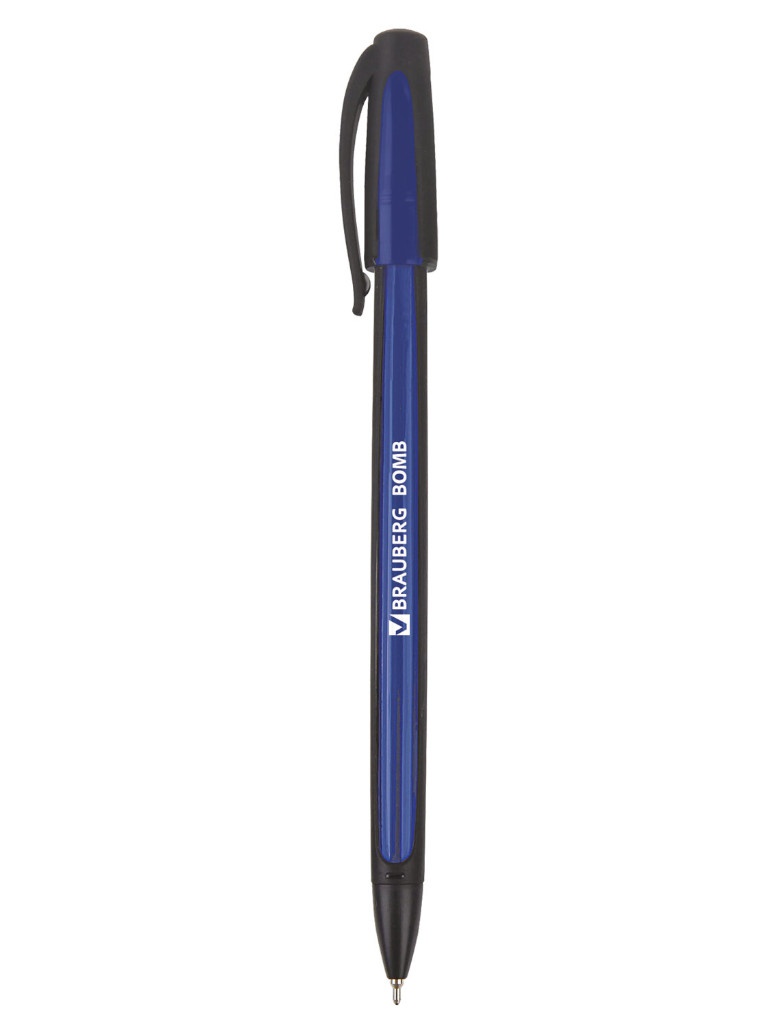 

Ручка шариковая Brauberg Bomb GT корпус Blue-Black, стержень Blue 143345, 143345