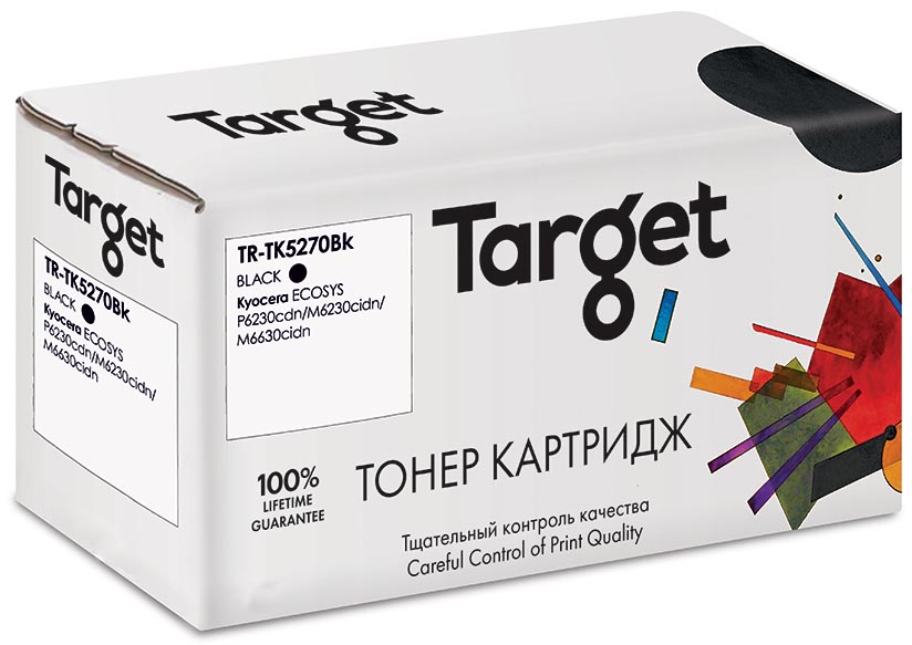 

Картридж Target TR-TK5270Bk Black для Kyocera ECOSYS P6230cdn/M6230cidn/M6630cidn, TR-TK5270Bk