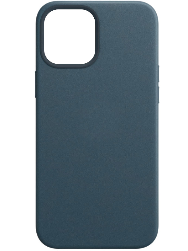 фото Чехол для apple iphone 12 pro max leather case with magsafe baltic blue mhkk3ze/a